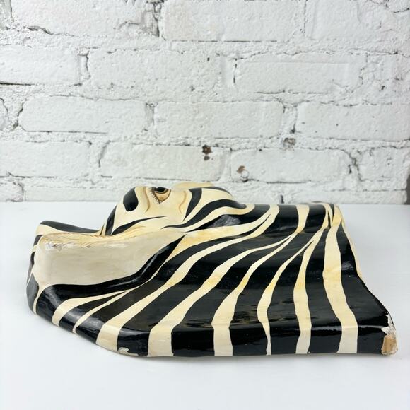 Zebra Paper Mache Wall Art - Picture 5 of 7